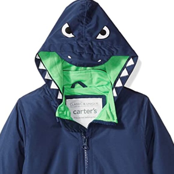 carters dinosaur rain jacket